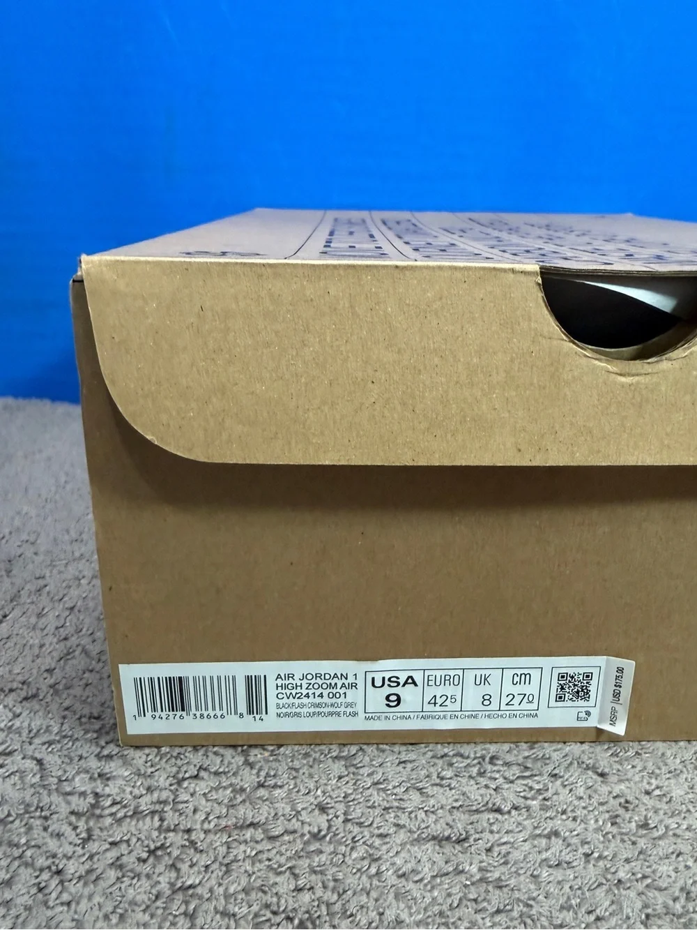 Jordan 1 retro high zoom crater Brand new